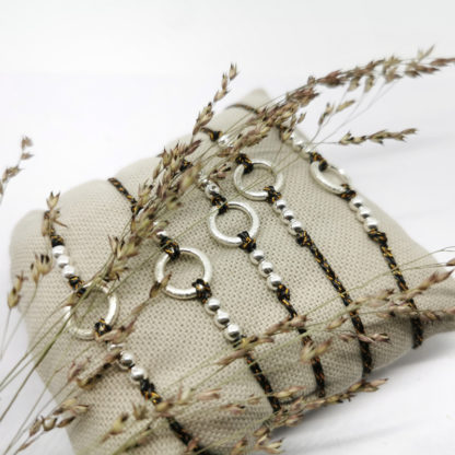 Pulsera aro plata de ley - Imagen 2
