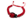 Pulsera mariquita bolitas roja facetada - Imagen 2