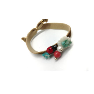 PULSERA MARIQUITA CON FLOR BLANCA