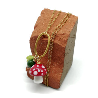 Colgante seta y cadena