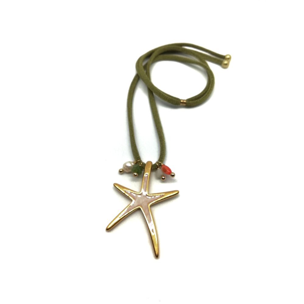 Gargantilla estrella blanca